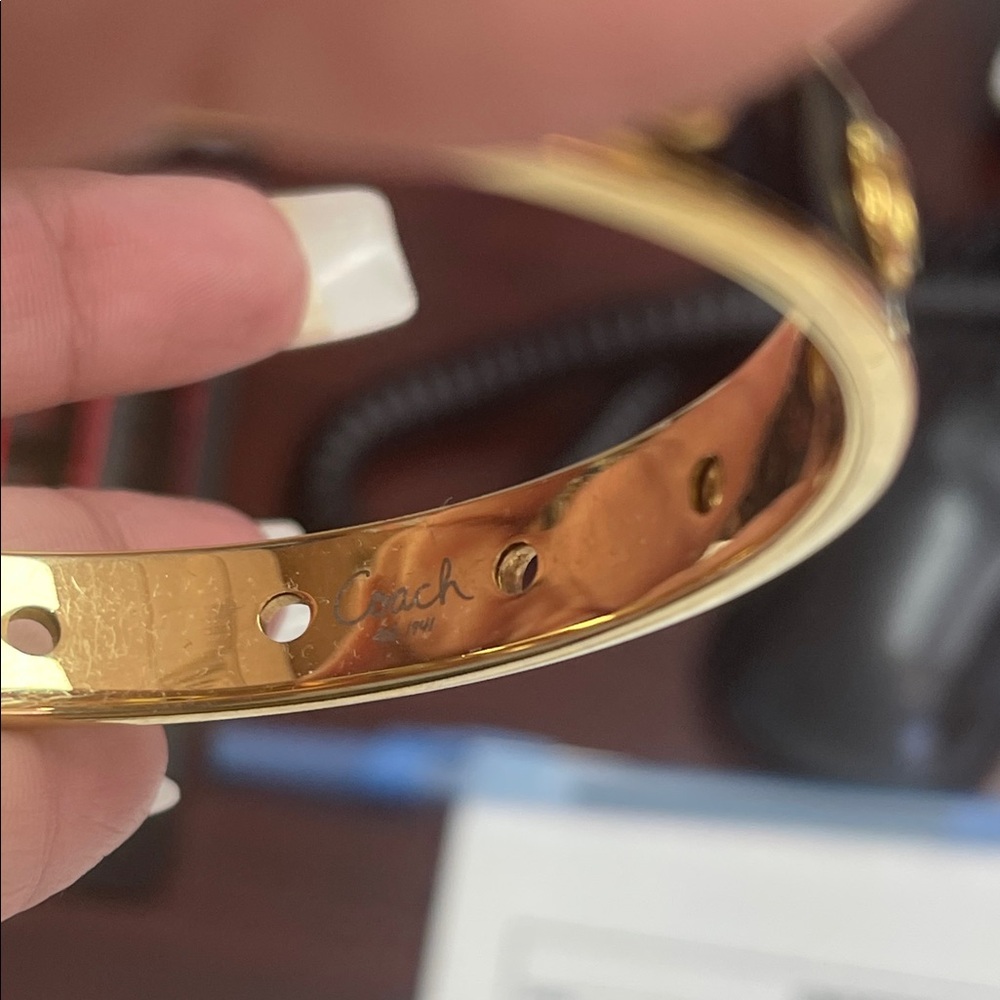 Coach Shiny Gold Bangle
